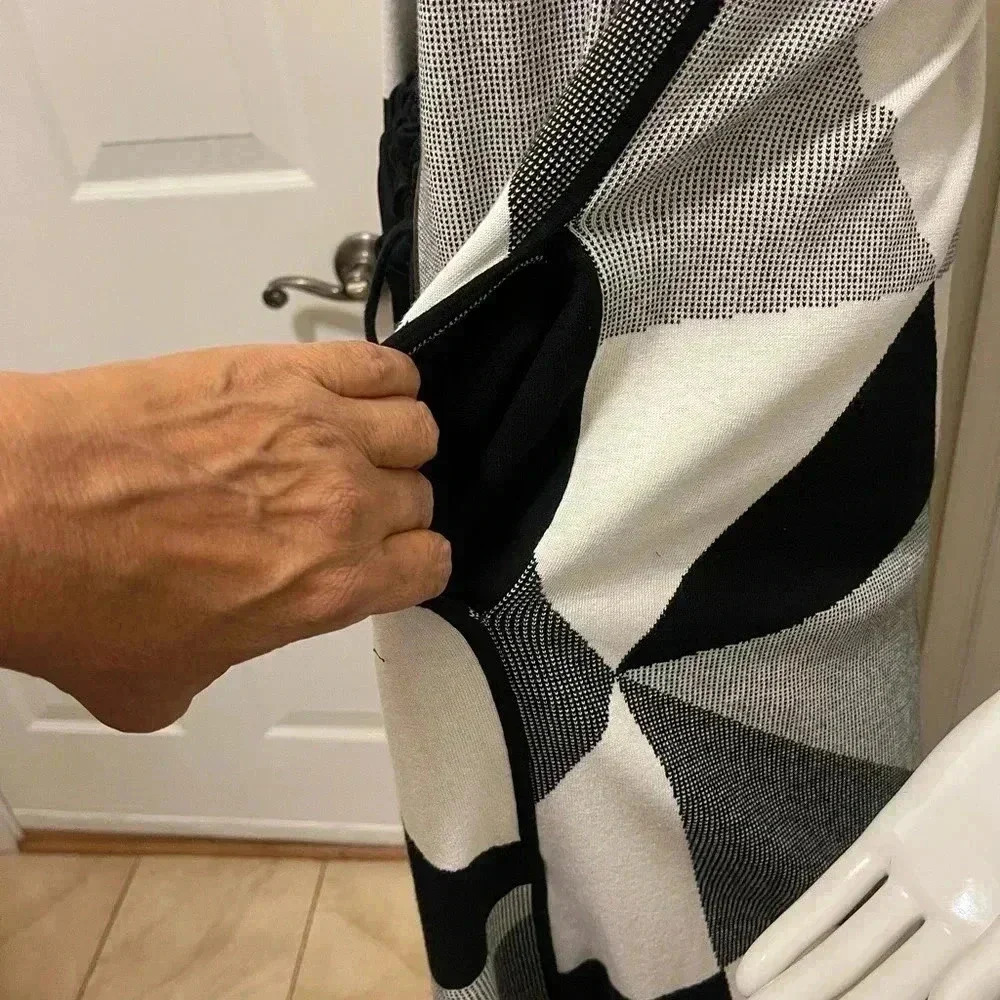 Lafayette 148 long vest Plaid Print leather edges Knee-length brand new with tag - Picture 2 of 13